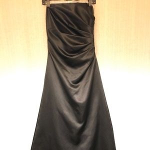 Black Strapless Gown